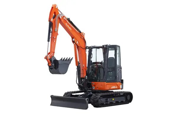 Kubota U Series zero tail swing excavator